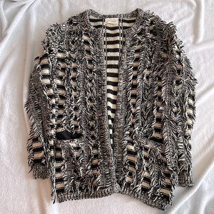 Korean Fashion Fuzzy Cardigan Style Sweater
